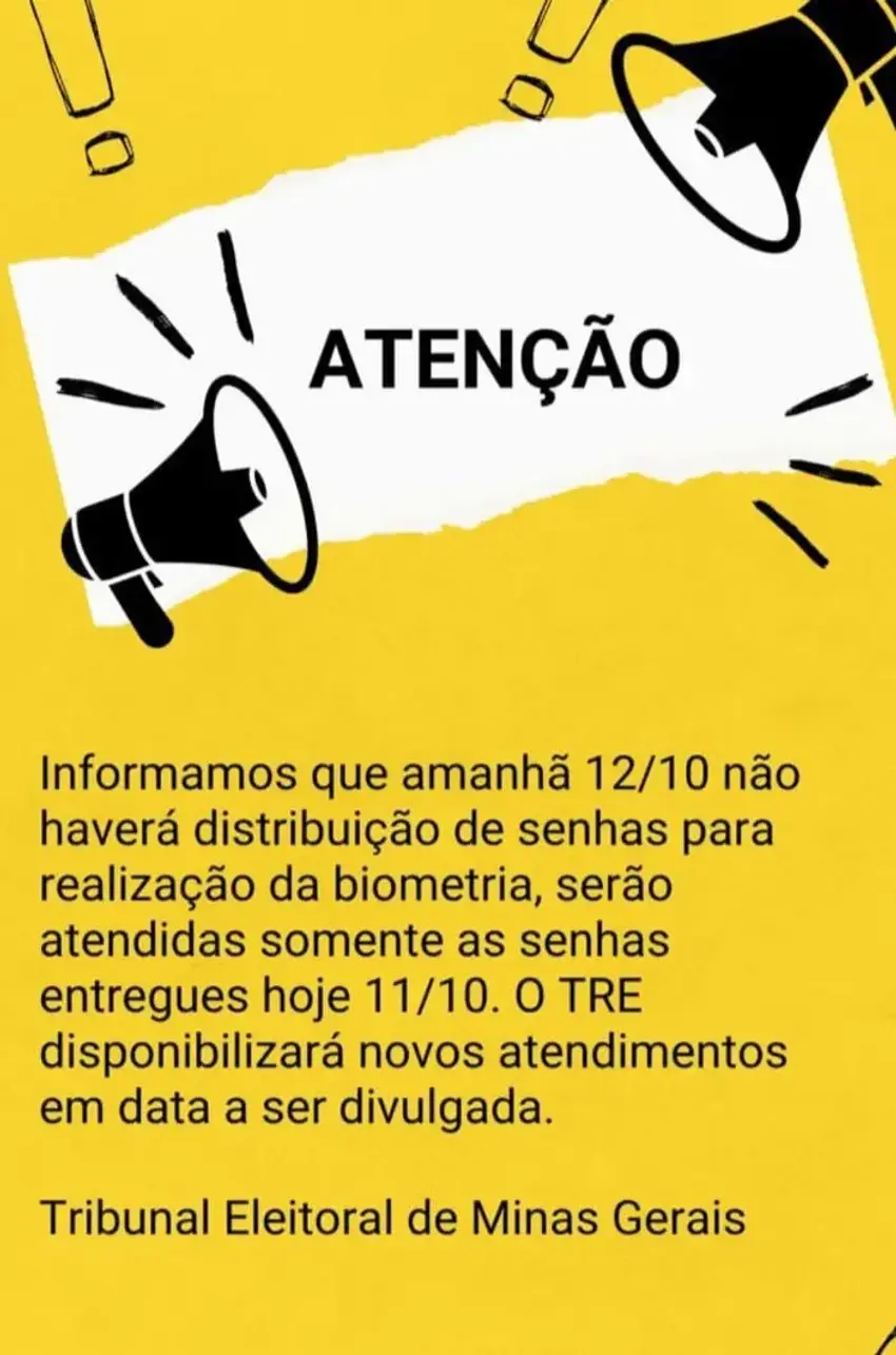 Atenção: